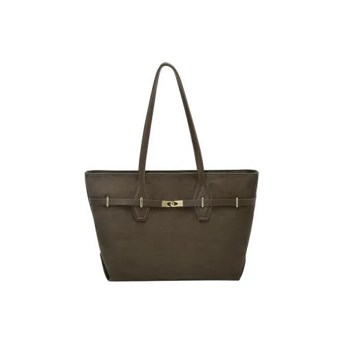 Vack Замша Сумка на плечо Женская Зеленая Кофейная Черная Коричневая Хаки