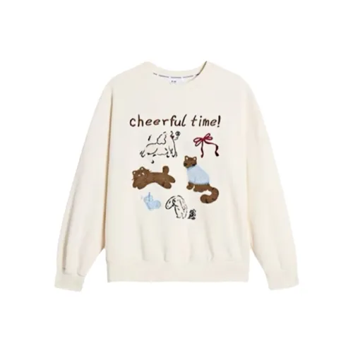 TSKIU Абрикос Тонкий Флис Женские Свитшоты