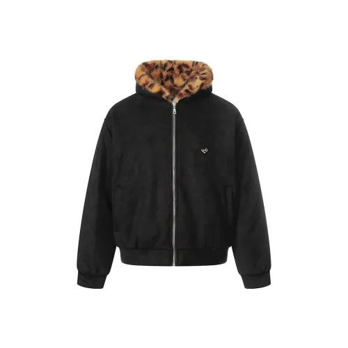 XIAOLIZI Леопардовый принт Унисекс Пуховики