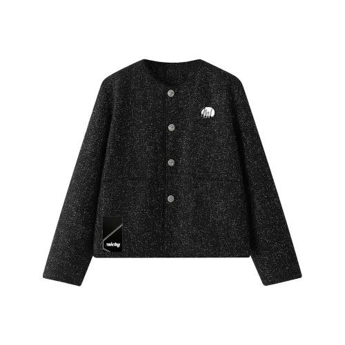 Micby Черный Пух Унисекс Куртка