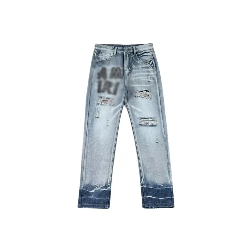 OKPI Светло-синие унисекс джинсы