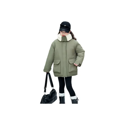 AIXINA Армейский зеленый с флисовой подкладкой школьные парки для подростков