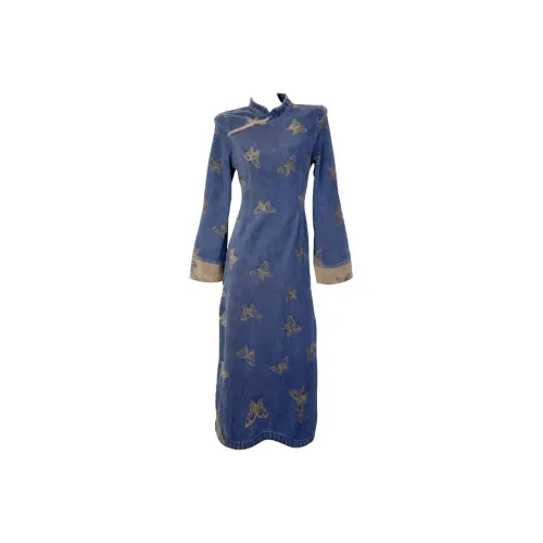 COVT Длинное платье с длинными рукавами женское