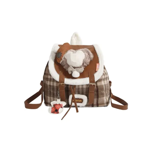 CAREELL Холст Рюкзак Стандартный Женский Коричневый