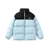 Светло-синий (утолщенный хлопковый пуховик)