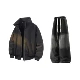 Чёрный + Чёрный Джинсы с Флисовой Подкладкой