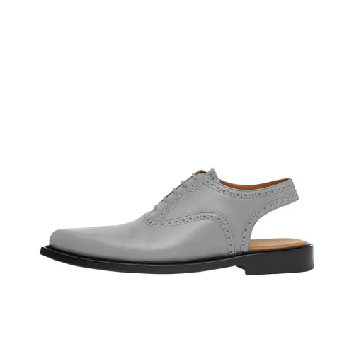 Burberry Повседневные кожаные туфли Мужские Серые