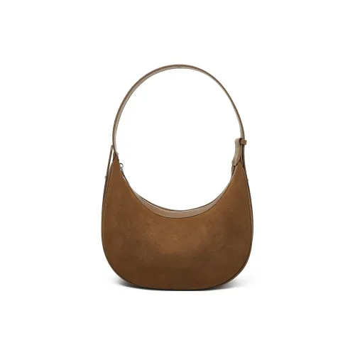 LAORENTOU Сумка через плечо из коровьей кожи женская коричневая