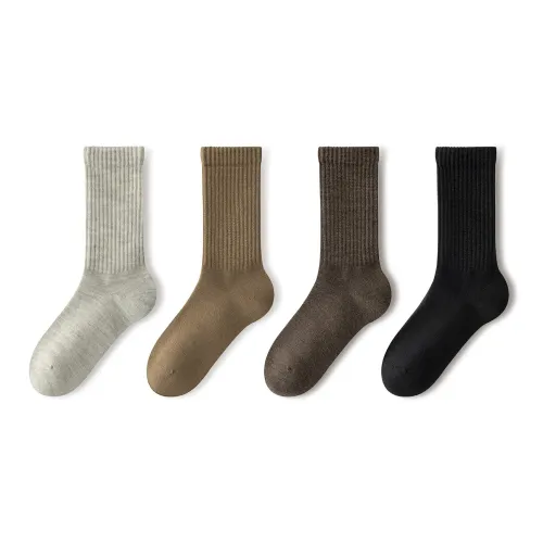 MIANZHUWU Носки Crew Мужские упаковка из 4 пар