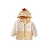 Желтый-A-3 Мультяшный Флисовый Подклад Толстовка