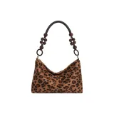 Коричневый, леопардовый принт