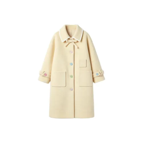 FLIM Желтое Женское Пальто