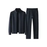 Темно-синие/без манжет брюки [комплект из двух предметов]