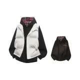 Абрикос-Черный жилет + Черный свитшот