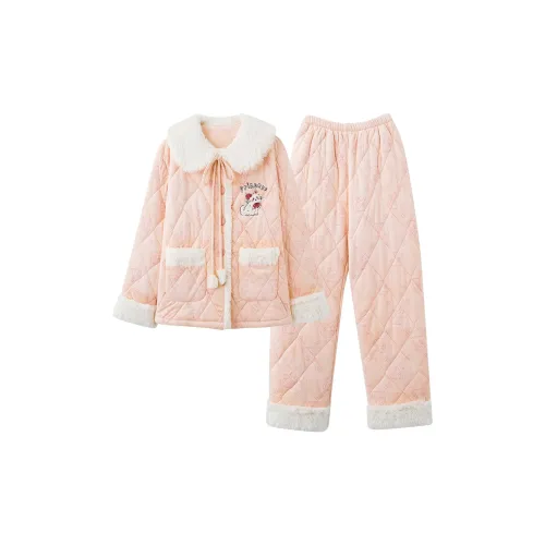 Gongdie Розовый Женский Пижамный Комплект