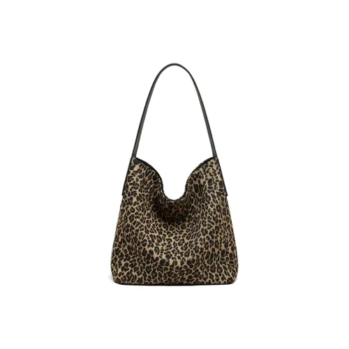 C°BANNER Ткань Сумка через плечо Средняя Женская с леопардовым принтом Черная