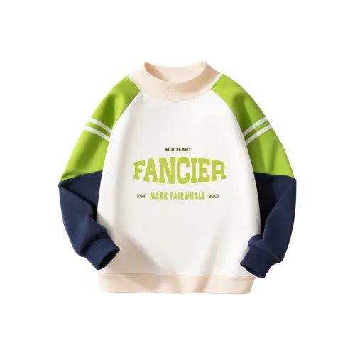 FAIRWHALE Свитшот Осенний Зимний Травяной Зеленый Детский