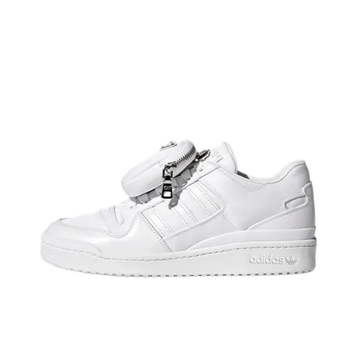 Adidas Originals x PRADA RE Нейлон FORUM Низкие Скейтборд Кроссовки Унисекс Белый
