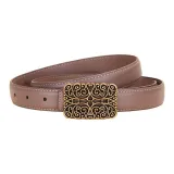 Ламскин Хаки + Квадратный Цветок Пуговица