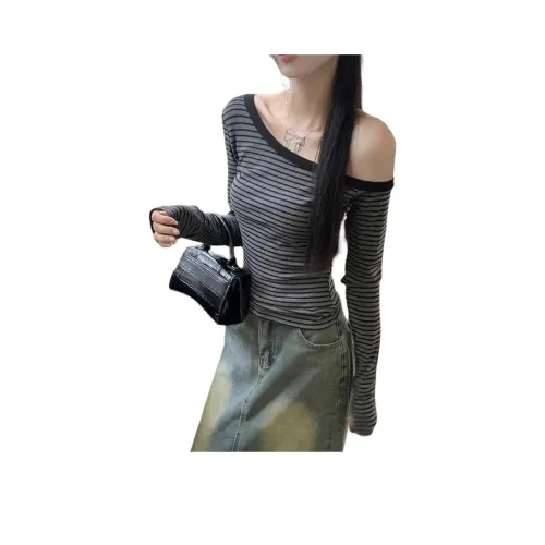 Lanza Серый и Черный Женские T-рубашки