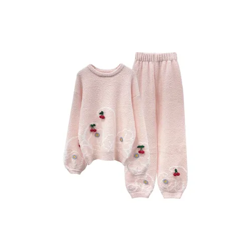 O'MESIK Pink Women's Pajama Sets