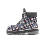 Синий, клетка (скрытый каблук)