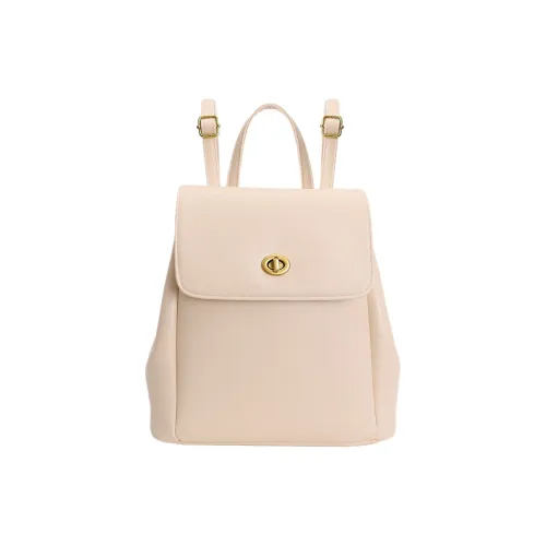 PINK·LAND ПУ (полиуретан) Рюкзак Стандартный Женский Экрю Кофейный Черный