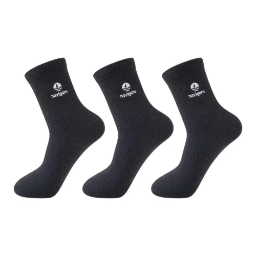 NAVIGARE [3 упаковки] 3 черных женских носков MID до икры