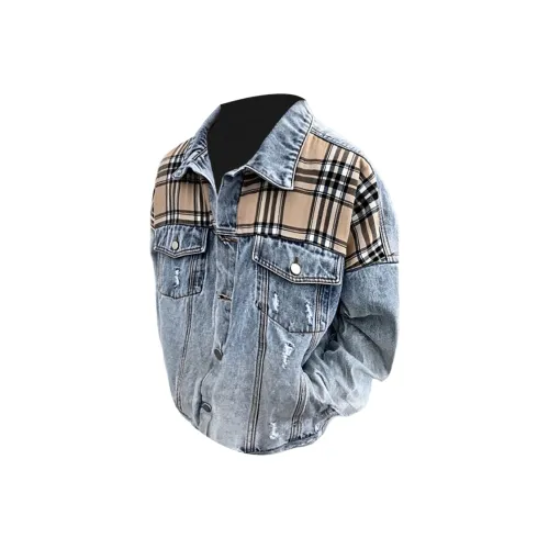 W9H2 Синий [Полосы Клетчатый Цветовой блок] Унисекс Бейсбольные Джерси