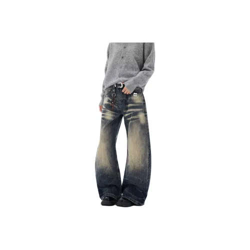 WUHA CREW Blue Unisex Jeans