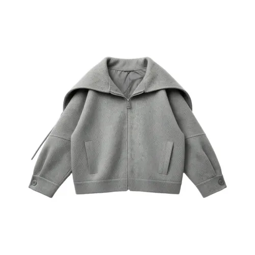 COVER TIME Серый Женский Пальто