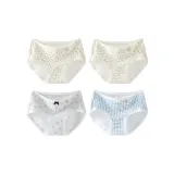 Розовый цветочный + Розовый цветочный + Серый + Синий клетка