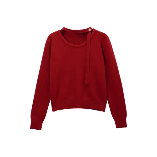 SUSANSAN Рождественский красный женский трикотаж