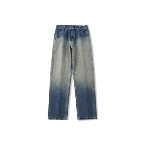 TGZT Blue Unisex Jeans TGZT Синий Унисекс Джинсы
