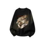 [Однополосный флис] Черный (TN Облако и Журавль Окружает)