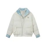 Белый хлопковый пуховик