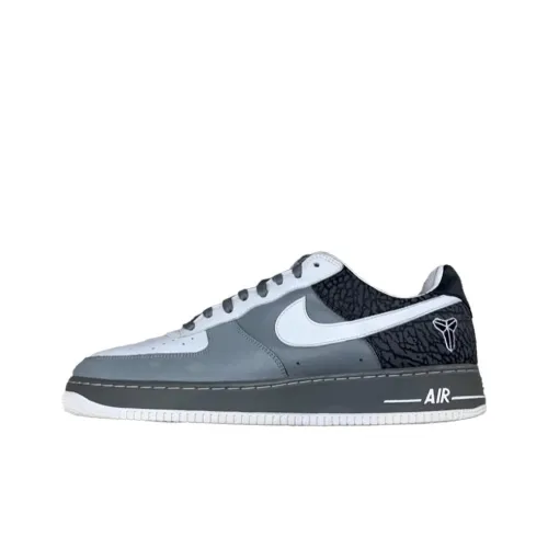 Nike x Kobe Air Force 1 Low Топ Скейтборд Кроссовки Унисекс Серый