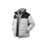 Темно-серый утолщенный пуховик