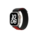 Чёрный, красный, серебристый, застёжка [только ремешок]