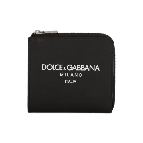 Dolce Gabbana Телячья кожа Кошелек Мужской Черный