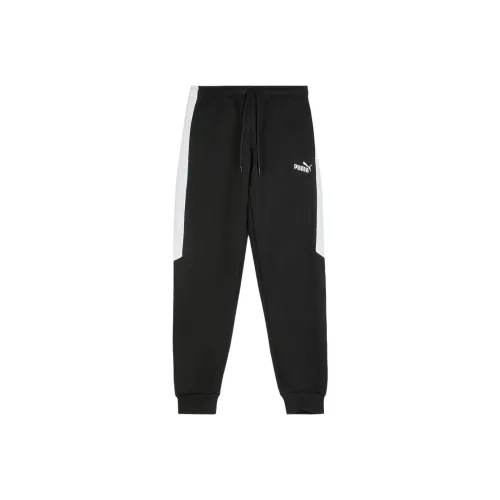 PUMA Брюки Контрастные Панель Вязаные Тренировочные Брюки Мужские