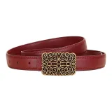 Ангора Красный + Квадратный Цветок Застежка