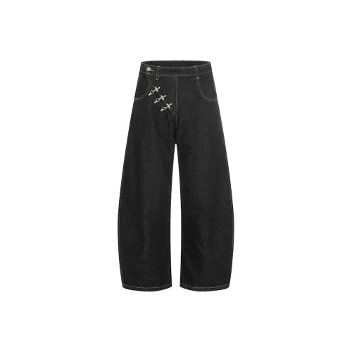 COOLALPACA Черные Унисекс Джинсы