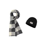 Серый Бежевый + CB13 Шляпа Черный