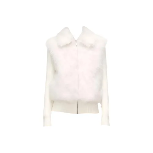 IUNOP Белый Женские Бархатные Куртки