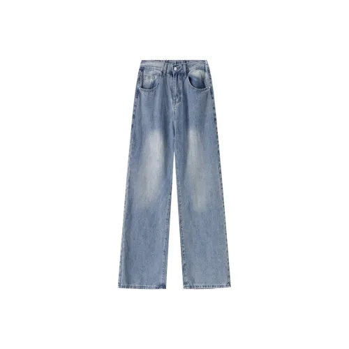 MoYu Medium Blue Unisex Jeans MoYu Средне-синие унисекс джинсы
