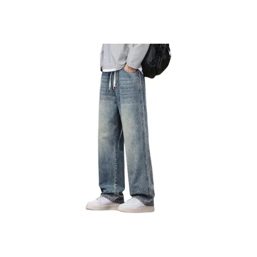 LANGYAGU Мужские Джинсы