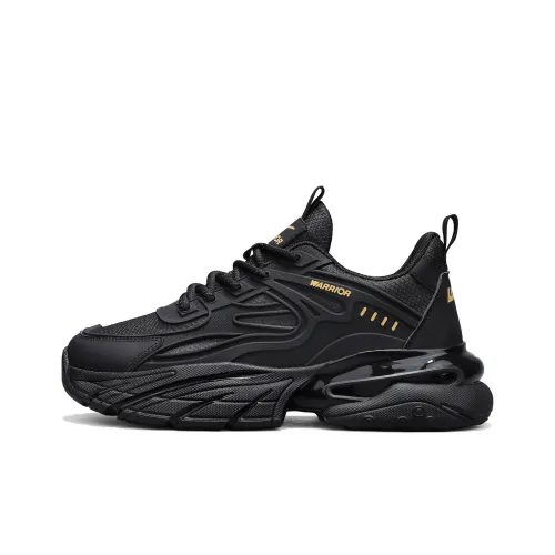 Warrior Амортизация Устойчивость к истиранию Противоскользящие Низкий Топ Кроссовки Мужские Черный Золото