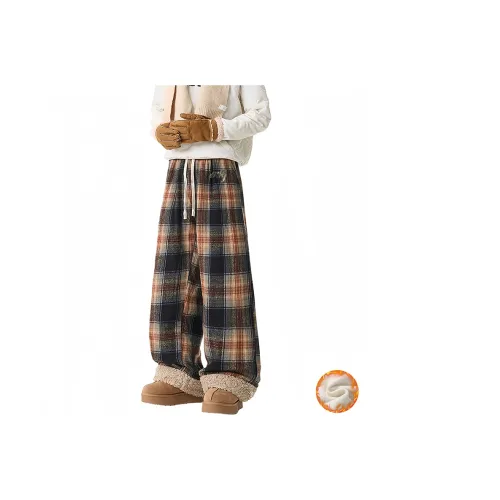 SRKJ Кофейный Унисекс Повседневные Штаны