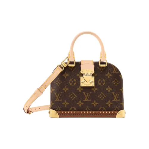 LOUIS VUITTON AlmaTrunk Покрытый холст Одно плечо Сумка Унисекс Коричневый